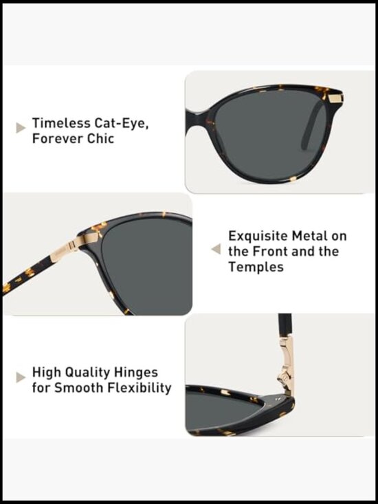 Polarized Cat Eye Sunglasses UV400 Protection Acetate Frame main image 7